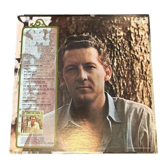 RARE JERRY LEE LEWIS LP SINGS THE COUNTRY MUSIC HALL OF FAME VINYL RECORD 12” - Picture 5 of 8
